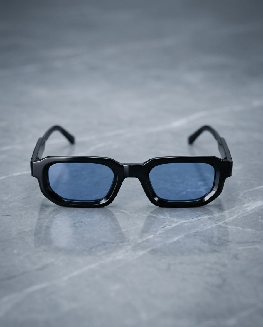 Lunettes Y2K Cyber Blue – RetroShadesFR